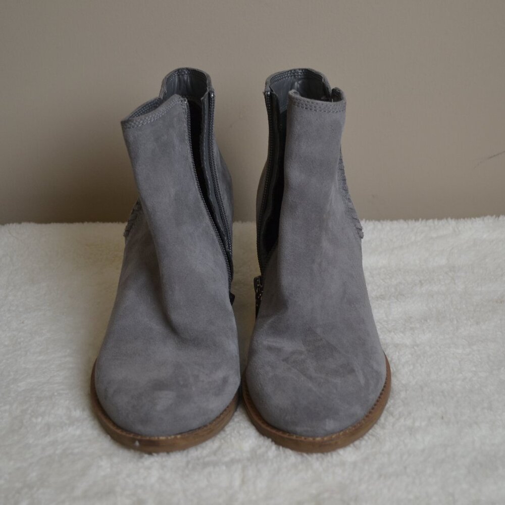 Blondo Charcoal Suede Ankle Booties